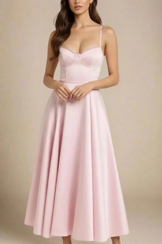 Mavis Midi Dress Dusty Pink