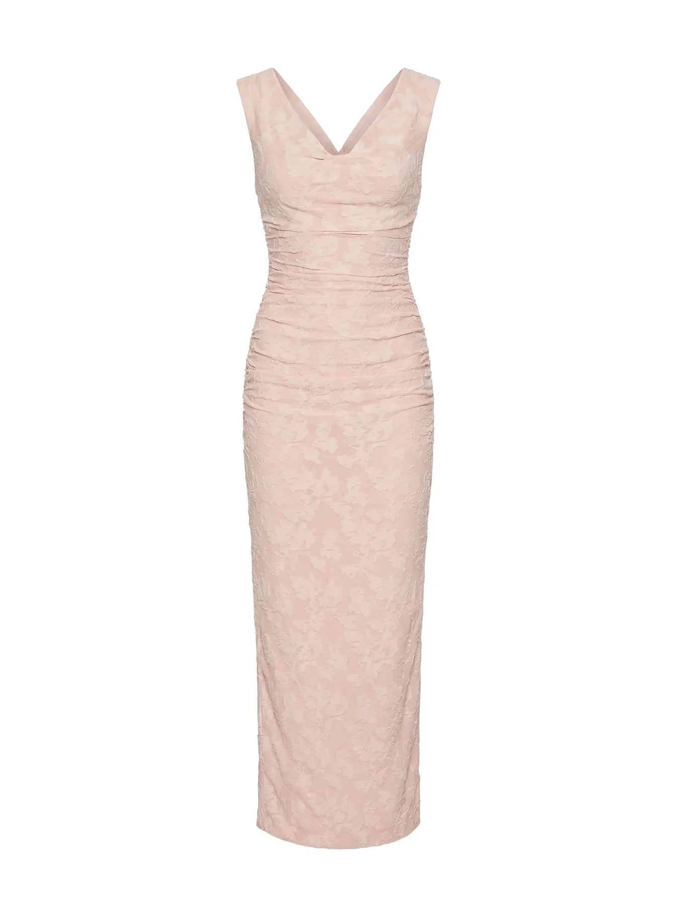 Kristeen Cowl Neck Maxi Dress Blush Pink