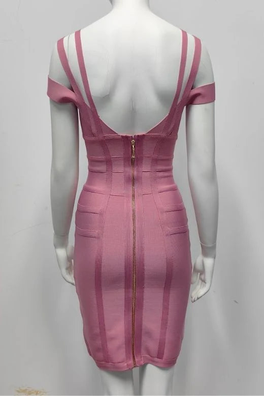 Sia Bandage Dress Ballet Pink