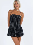Delamere Mini Dress Black White Tall