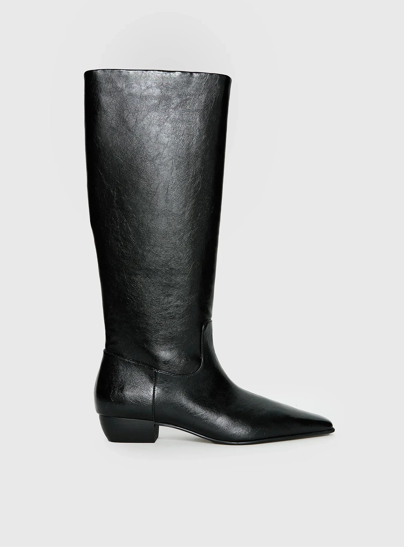 Dance For You Knee High Boots Black