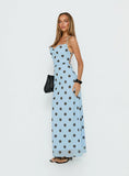 Celena Maxi Dress Blue Polka Dot