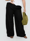 Pedra Wide Leg Pant Black Curve