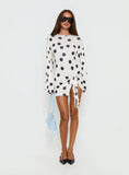 Cosmic Mini Dress Moonlight Polka