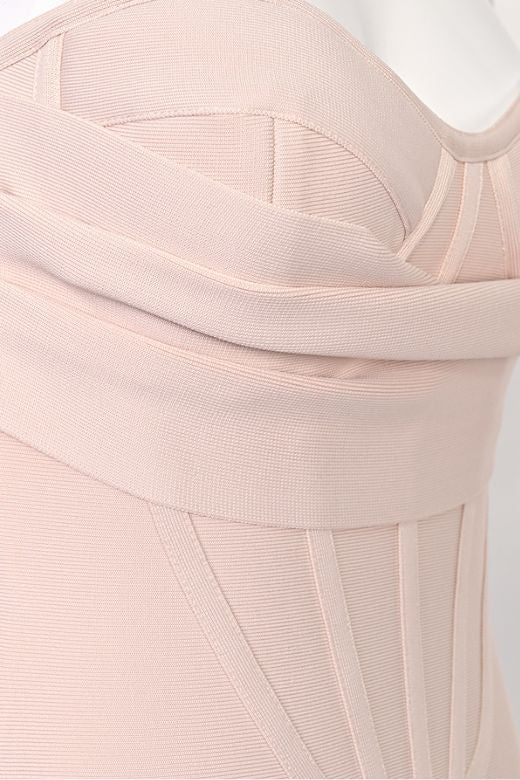 Miles Bodycon Midi Dress Nude