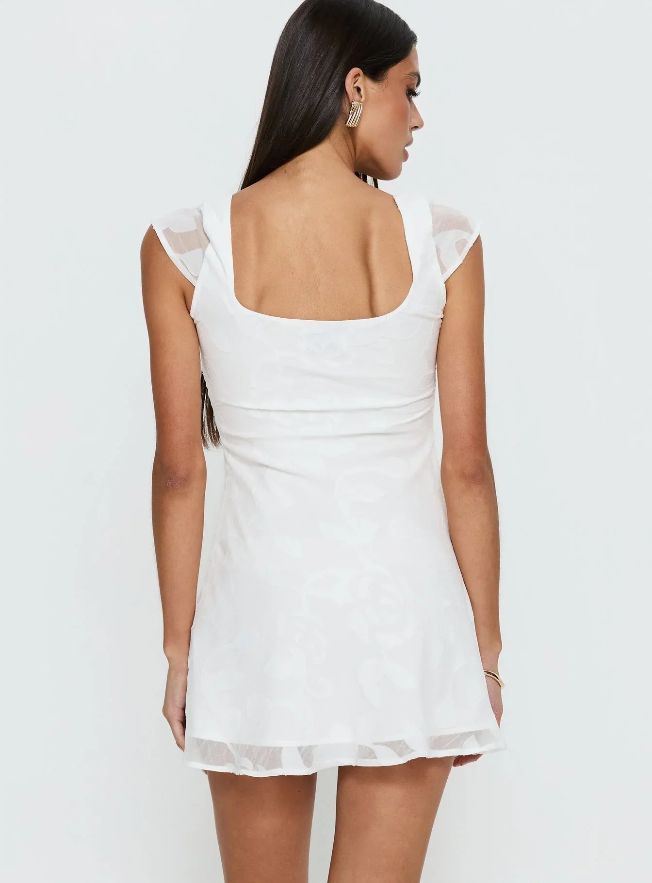 Lucienna Mini Dress White Floral