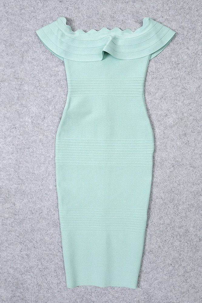 Billie Bandage Midi Dress Mint Green