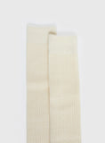Roxee Knee High Ribbed Socks Cream