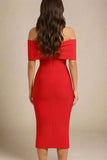 Kristina Bodycon Dress Dress Lipstick Red
