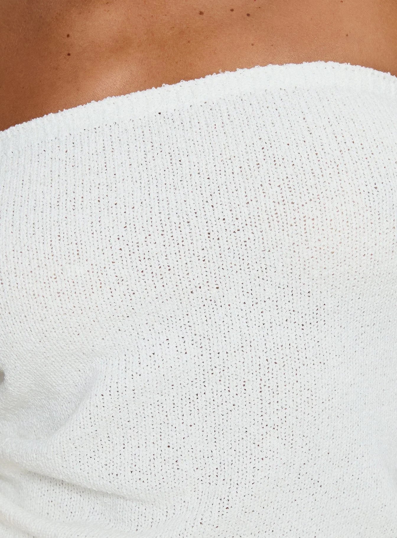 Aubrialla Strapless Top White
