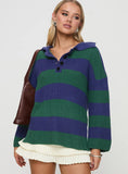 Olivah Jumper Blue Green