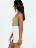 The Lola Mini Skirt Oatmeal