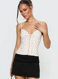 Nataliah Plunge Top Floral