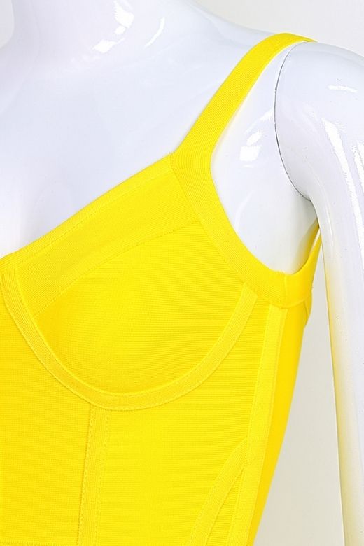 Pip Bandage Corset Dress Sun Yellow