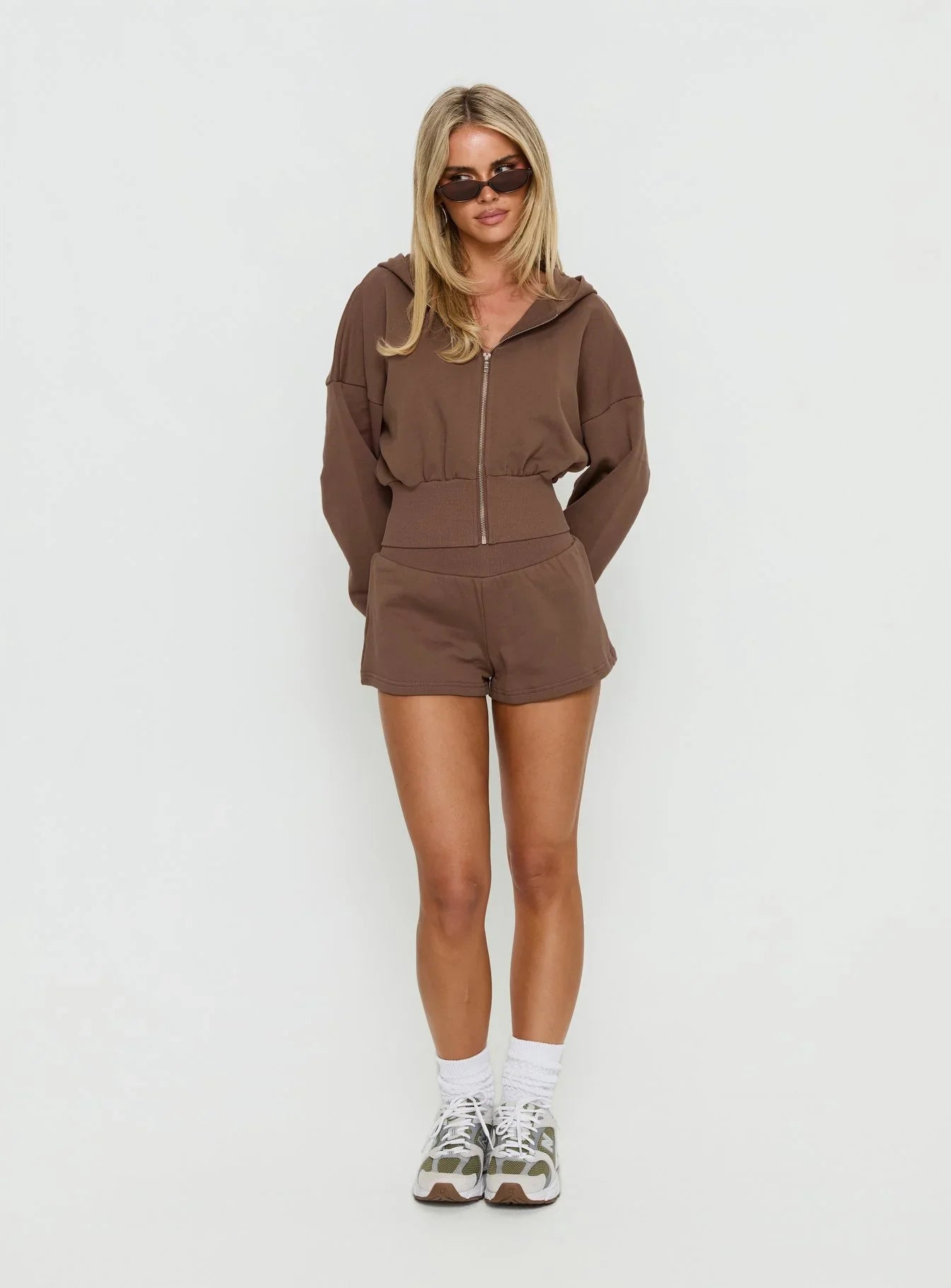 Daybreak Rib Waist Shorts Cocoa
