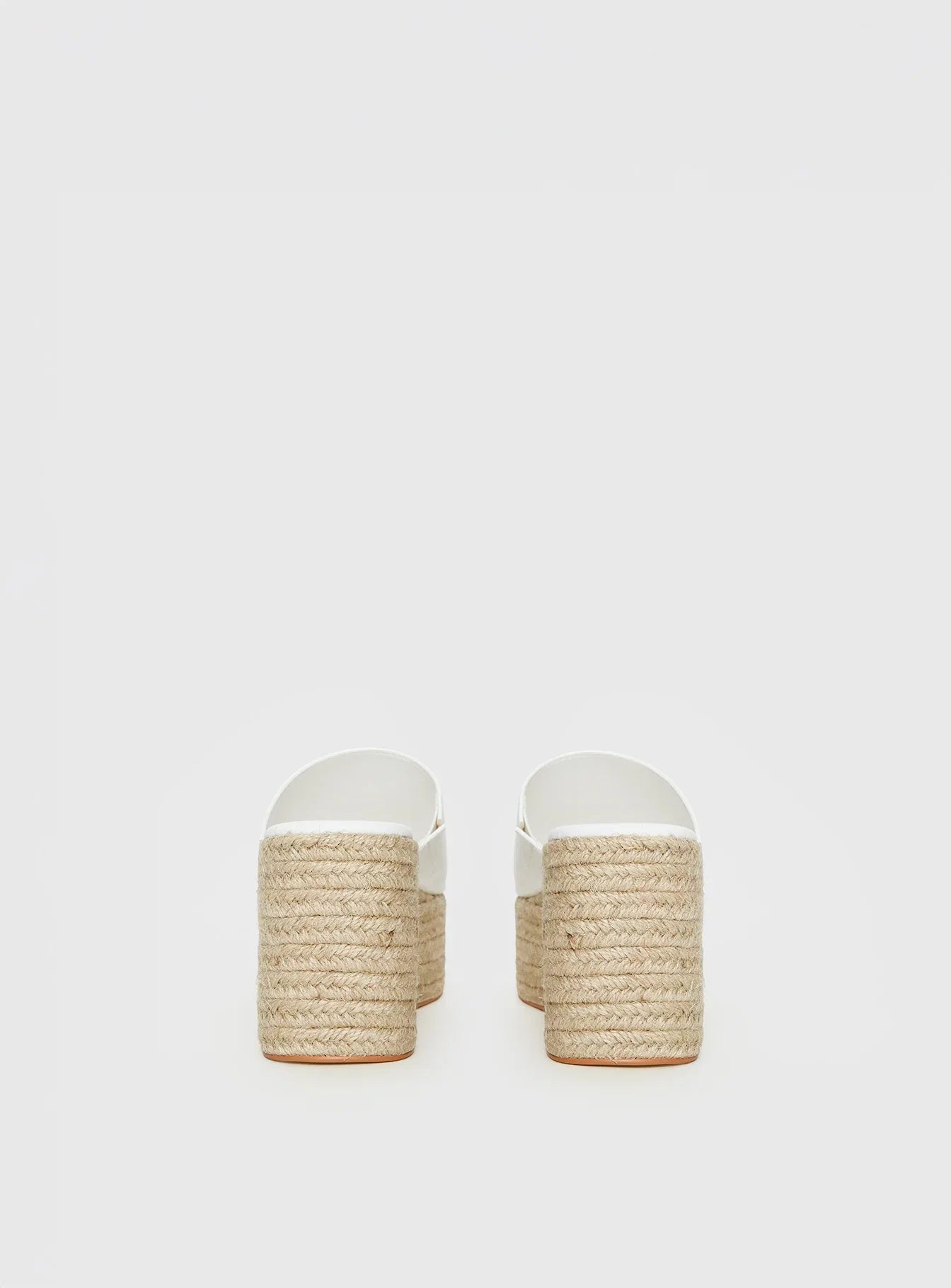 Arton Espadrille Platform Sandals White