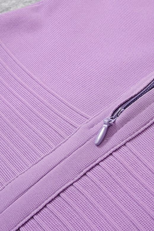 Billie Bandage Midi Dress Violet Purple