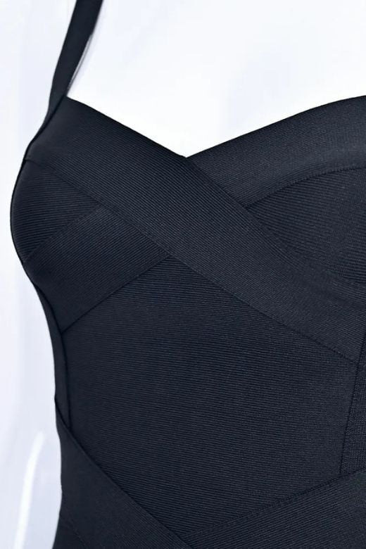 Heidi Bandage Midi Dress Classic Black