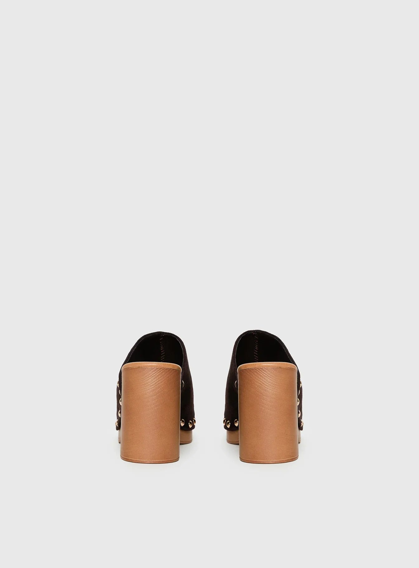 Therapy Banks Platform Clog Heels Brown