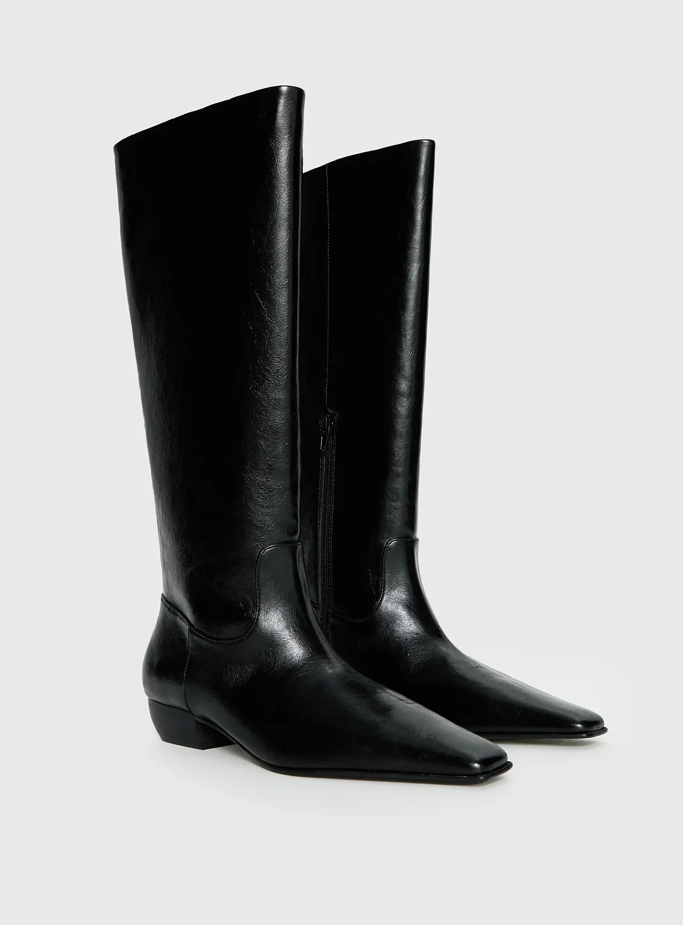 Dance For You Knee High Boots Black