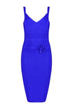 Bek Bandage Dress Royal Blue