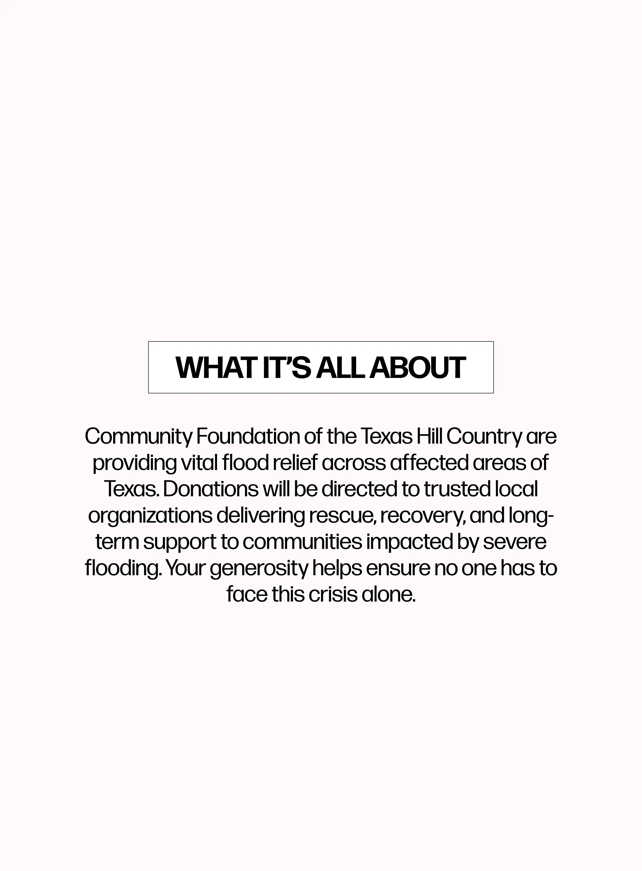 Donate 1 USD to support Texas flood relief efforts