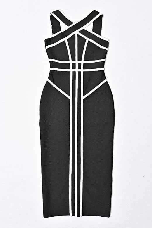 Suki Bandage Midi Dress Classic Black