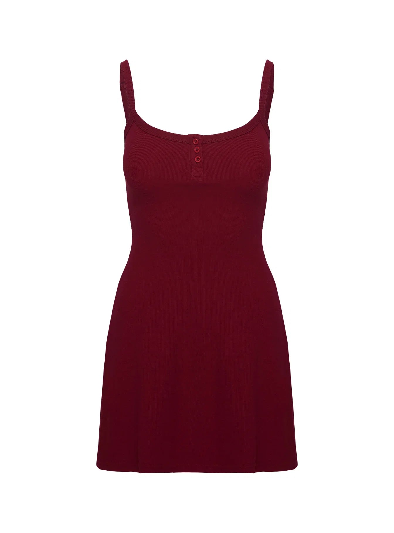 Baseline Rib Mini Dress Red