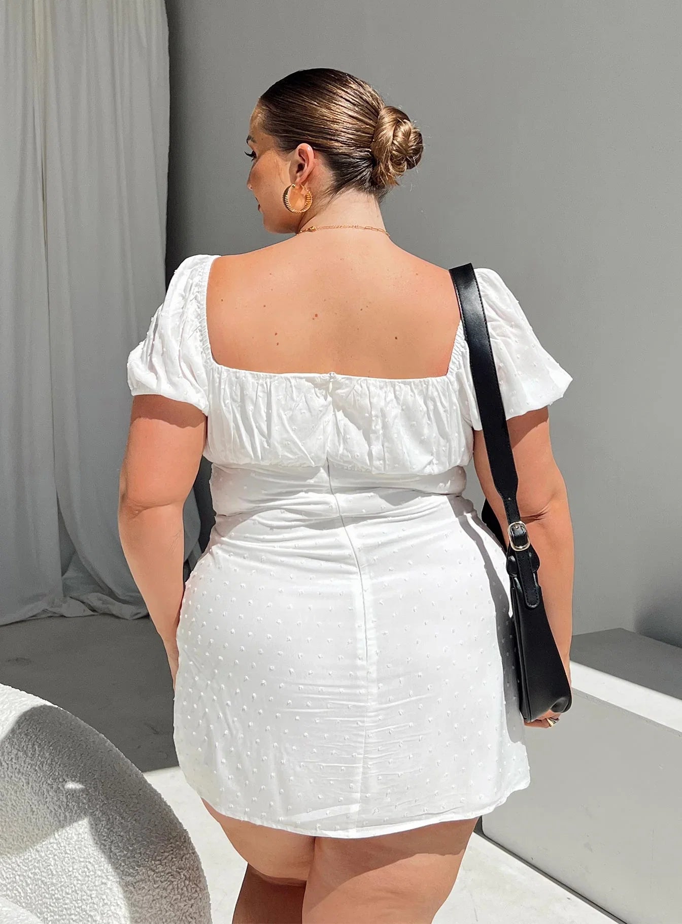 Fauci Mini Dress White Curve