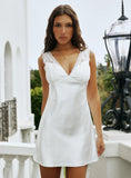 Affaire Lace Mini Dress White