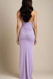 Bella Bodycon Wrap Maxi Dress Violet Sale