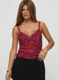 Attention On Me Top Red