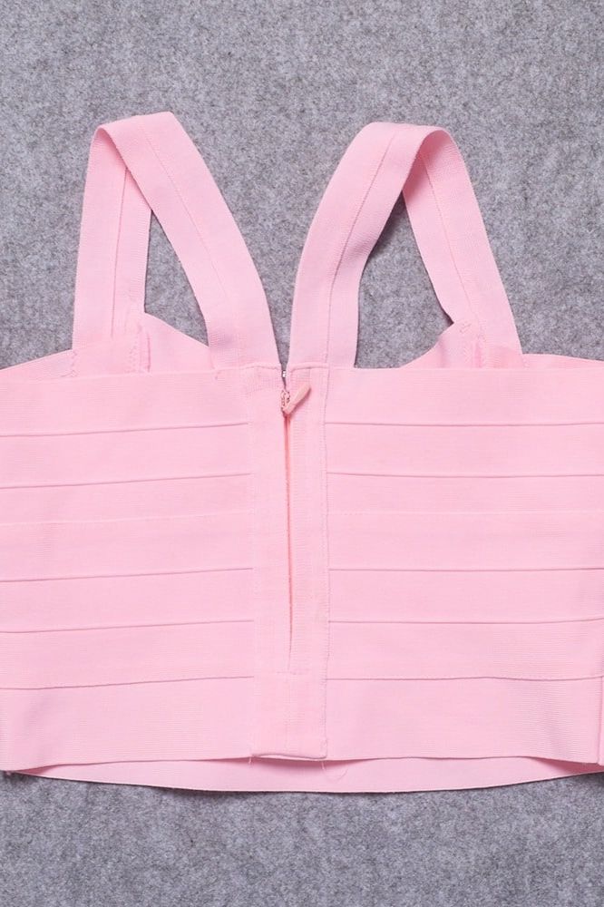 Jay Bandage Crop Top Dusty Pink