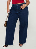 Britta Mid Rise Tapered Leg Jeans Dark Wash Curve