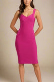 Freya Bandage Dress Magenta Pink
