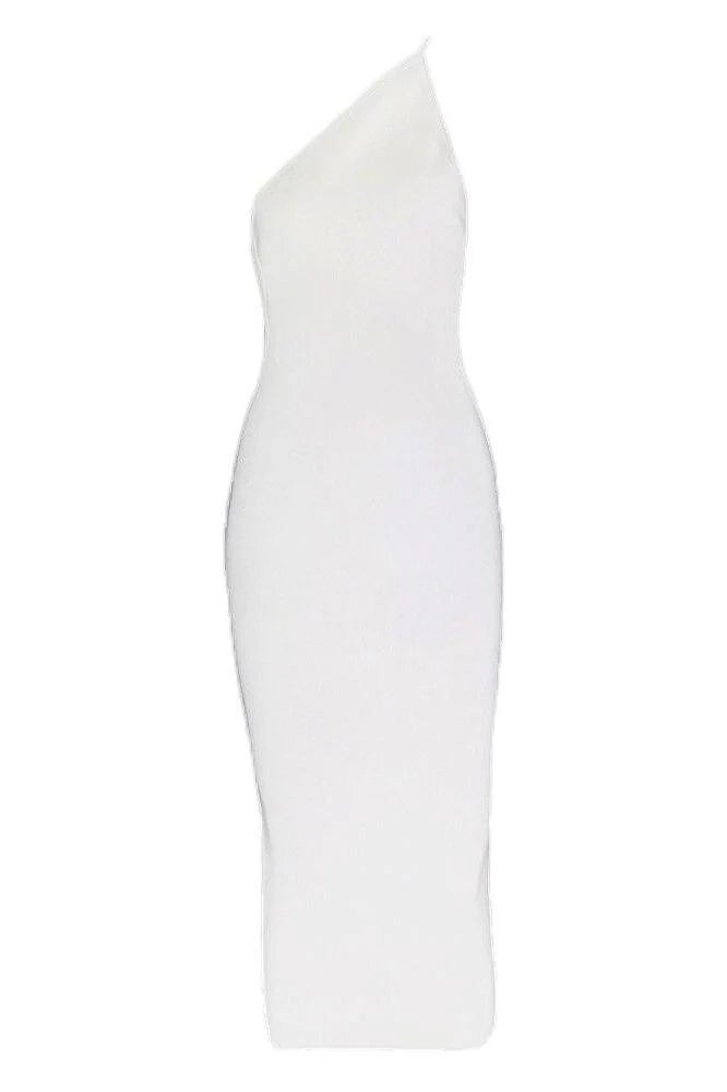Joi Bodycon Midi Dress White Pearl