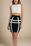 Suki High Waist Bandage Mini Skirt Classic Black