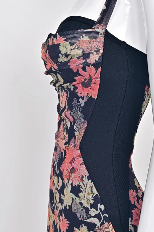 Tate Bodycon Wrap Dress Classic Black