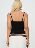 Sweetscape Bead Detail Cami Top Chilli Black