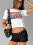 Last Minute Eyelet Shorts Black