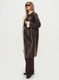 Ammelia Shearling Long line Jacket Brown