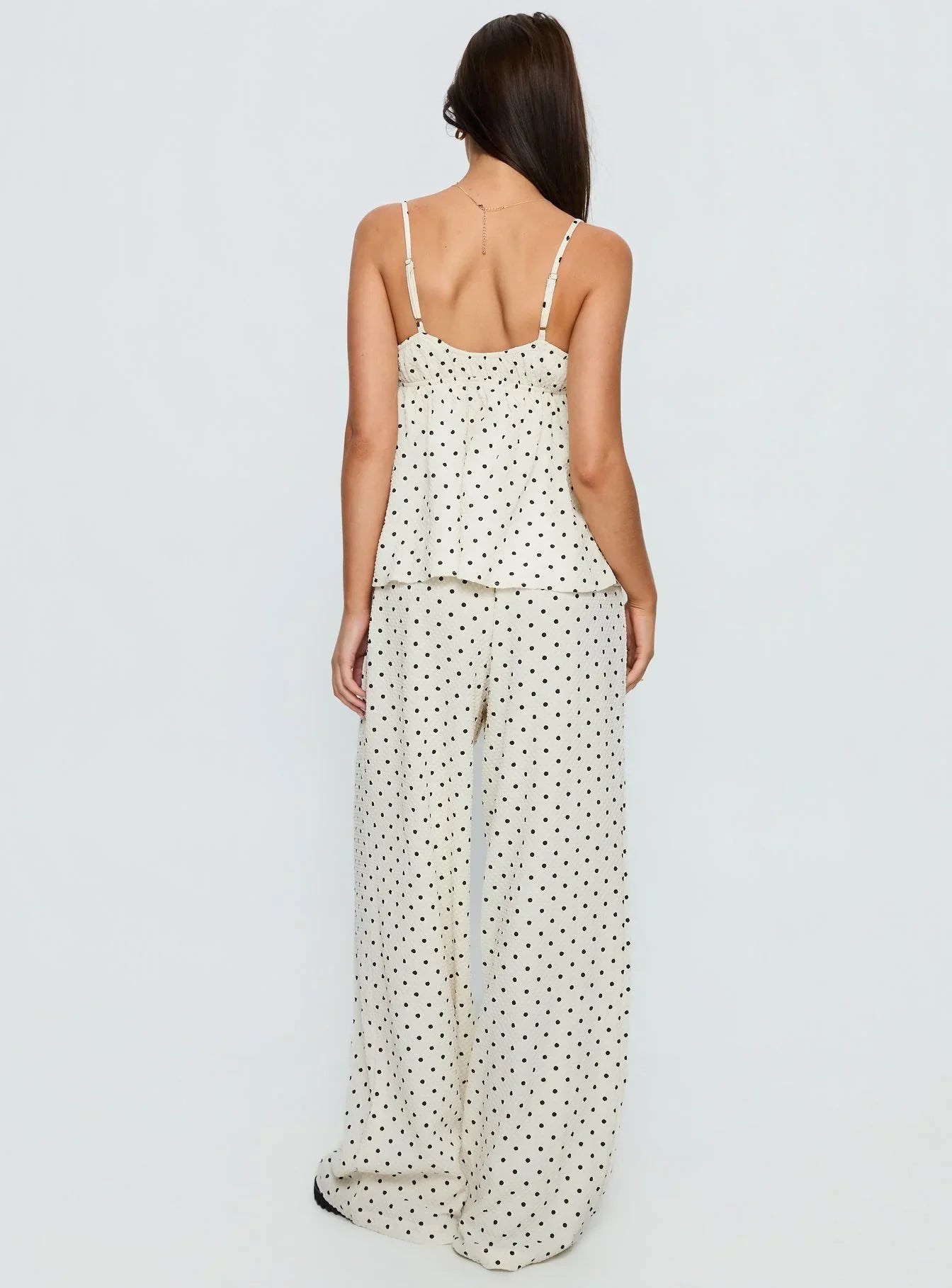 Cassini Set White Polka