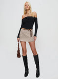 Korren Low Rise Skort Plaid Petite
