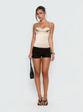 Myrah Layered Sequin Top Cream
