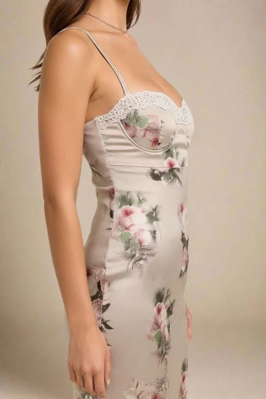 Parker Bodycon Dress Steel Grey Sale
