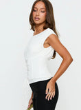 Unbothered Corset Top White