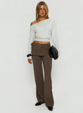 Elka Wrap Trousers Truffle