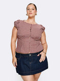 Warna Low Rise Denim Mini Skirt Dark Wash Curve