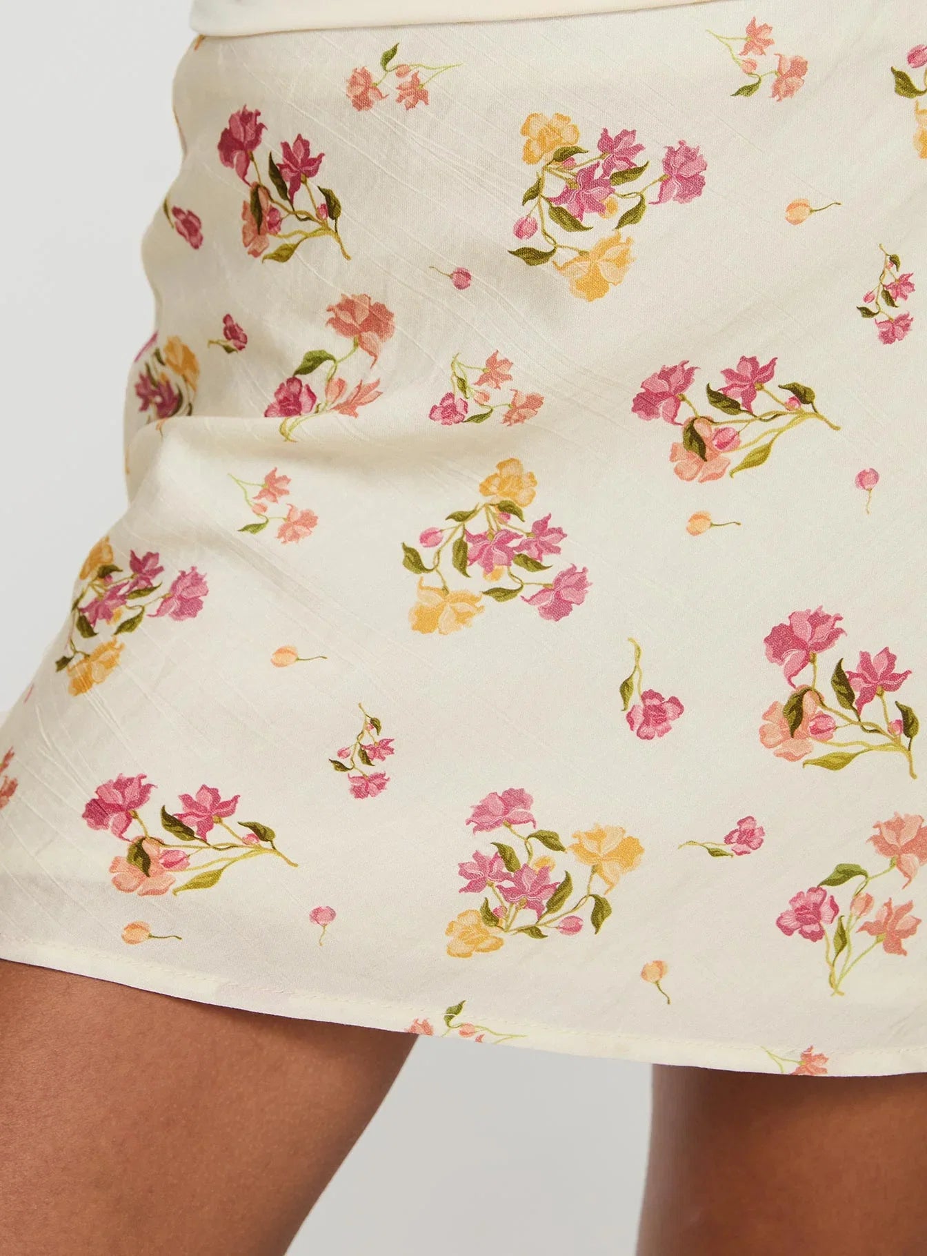 Sonnet Mini Skirt Cream Multi Floral