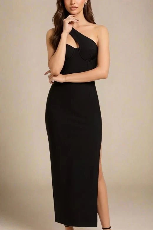 Mia Bodycon Midi Dress Classic Black